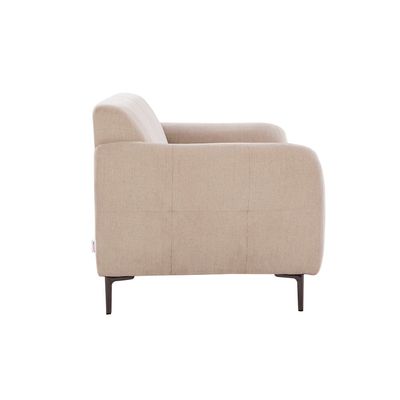 Waver 2-Seater Fabric Sofa - Taupe Beige - With 2-Year Warranty