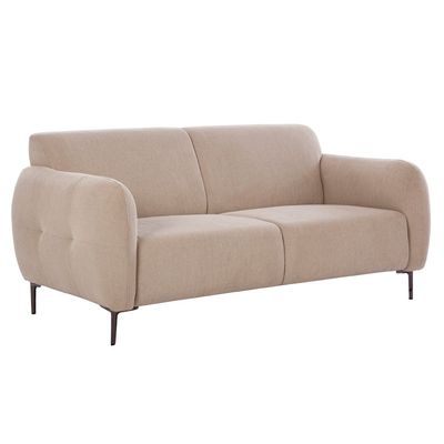 Waver 2-Seater Fabric Sofa - Taupe Beige - With 2-Year Warranty