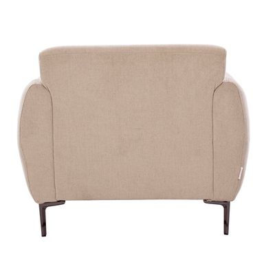 Waver 1-Seater Fabric Sofa - Taupe Beige - With 2-Year Warranty