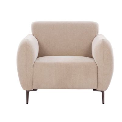 Waver 1-Seater Fabric Sofa - Taupe Beige - With 2-Year Warranty