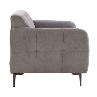 Waver 2-Seater Fabric Sofa - Silver Grey - With 2-Year Warranty