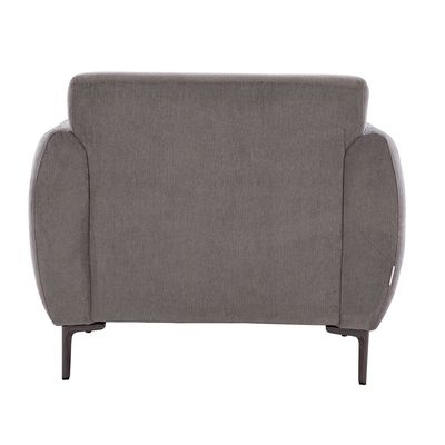 Waver 1-Seater Fabric Sofa - Silver Grey - With 2-Year Warranty