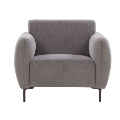Waver 1-Seater Fabric Sofa - Silver Grey - With 2-Year Warranty