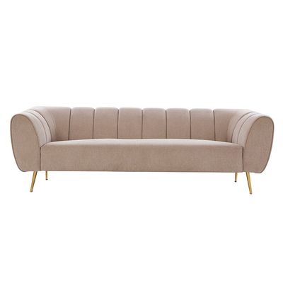 Milner 6-Seater Fabric Sofa Set - Muted Beige - With 2-Year Warranty