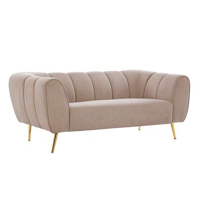 Milner 2-Seater Fabric Sofa - Muted Beige - With 2-Year Warranty