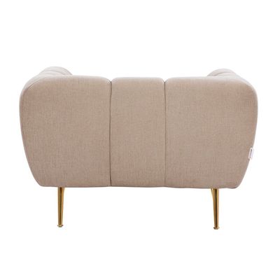 Milner 1-Seater Fabric Sofa - Muted Beige - With 2-Year Warranty