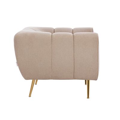 Milner 1-Seater Fabric Sofa - Muted Beige - With 2-Year Warranty
