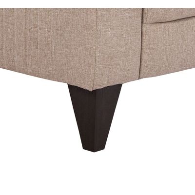 London 3 Seater Fabric Sofa - Warm Beige