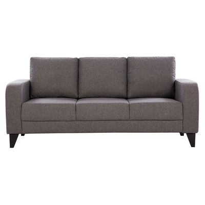 London 3-Seater Fabric Sofa - Ash Grey - With 2-Year Warranty