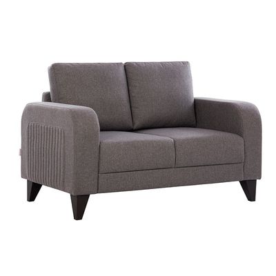 London 2-Seater Fabric Sofa - Ash Grey - With 2-Year Warranty