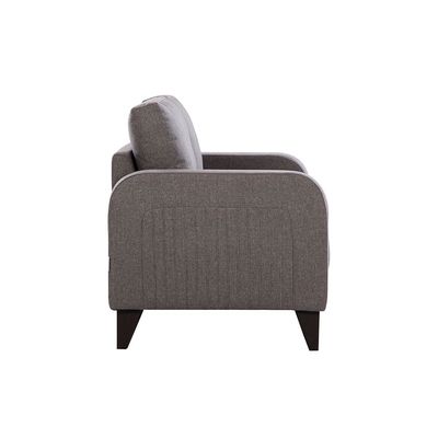London 2-Seater Fabric Sofa - Ash Grey - With 2-Year Warranty