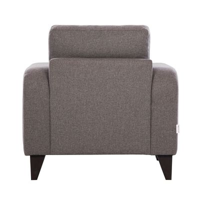 London 1-Seater Fabric Sofa - Ash Grey - With 2-Year Warranty
