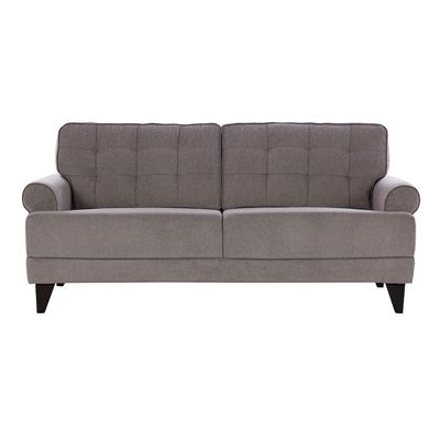 Bradley 6-Seater Fabric Sofa Set - Onyx Grey - With 2-Year Warranty
