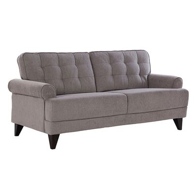 Bradley 3-Seater Fabric Sofa - Onyx Grey - With 2-Year Warranty
