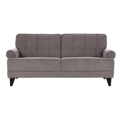 Bradley 3-Seater Fabric Sofa - Onyx Grey - With 2-Year Warranty