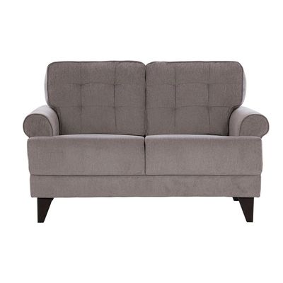 Bradley 2-Seater Fabric Sofa - Onyx Grey - With 2-Year Warranty