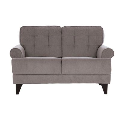 Bradley 2-Seater Fabric Sofa - Onyx Grey - With 2-Year Warranty