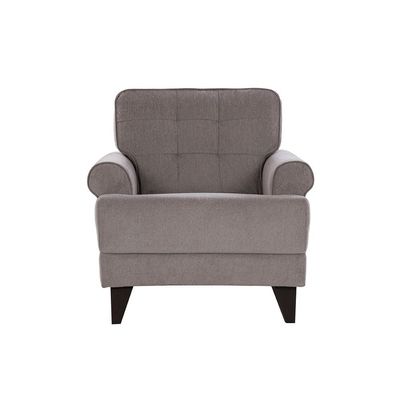 Bradley 1-Seater Fabric Sofa - Onyx Grey - With 2-Year Warranty