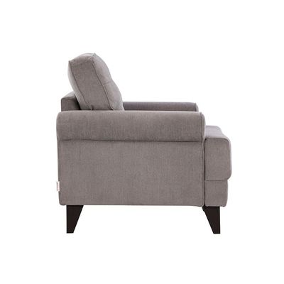 Bradley 1-Seater Fabric Sofa - Onyx Grey - With 2-Year Warranty