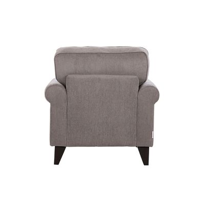 Bradley 1-Seater Fabric Sofa - Onyx Grey - With 2-Year Warranty