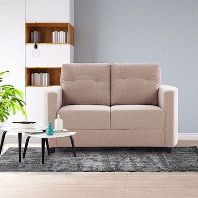 Nottingham 2-Seater Fabric Sofa - Desert Sand - With 2-Year Warranty