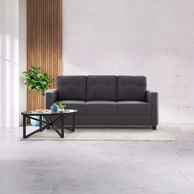 Nottingham 3 Seater Fabric Sofa - Dark Slate Grey