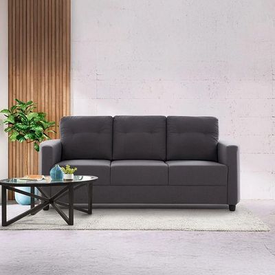 Nottingham 3 Seater Fabric Sofa - Dark Slate Grey