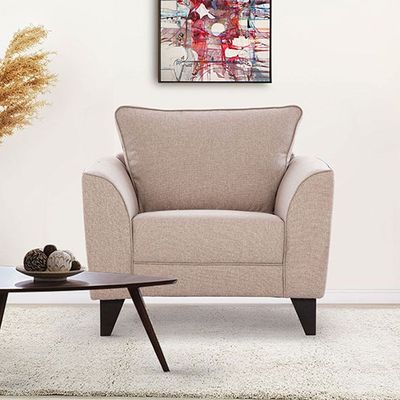 Polo 1-Seater Fabric Sofa - Classic Beige - With 2-Year Warranty