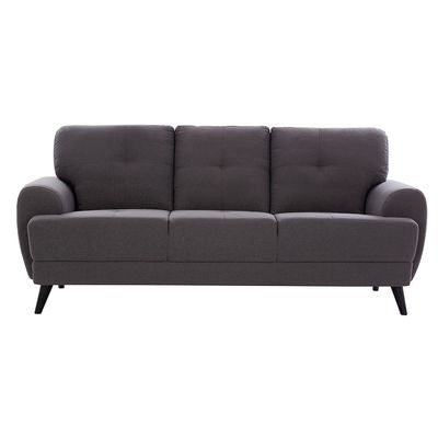 Lina 6-Seater Fabric Sofa Set - Grey - With 2-Year Warranty