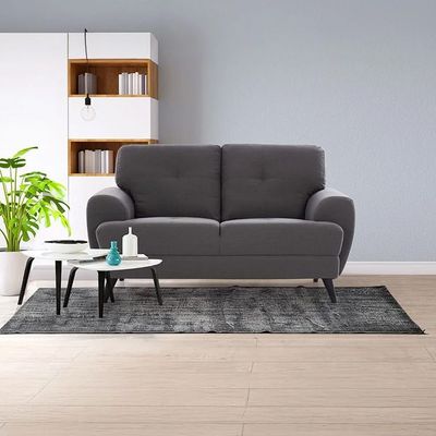 Lina 2 Seater Fabric Sofa - Grey