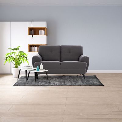 Lina 2 Seater Fabric Sofa - Grey