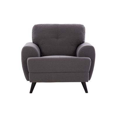 Lina 1 Seater Fabric Sofa - Grey