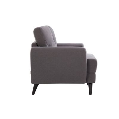 Lina 1 Seater Fabric Sofa - Grey
