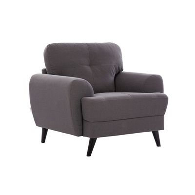 Lina 1 Seater Fabric Sofa - Grey