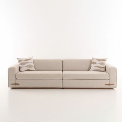 Nordomi 3 Seater Fabric Sofa - Beige