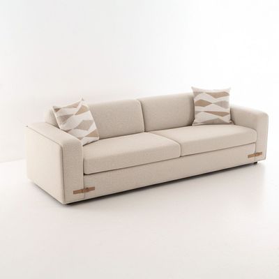 Nordomi 2 Seater Fabric Sofa - Beige