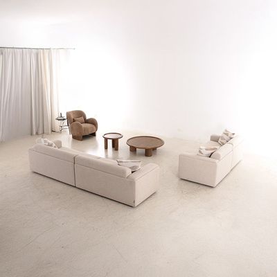 Nordomi 2 Seater Fabric Sofa - Beige
