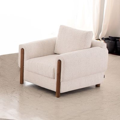 Oboro 1 Seater Fabric Sofa - Beige
