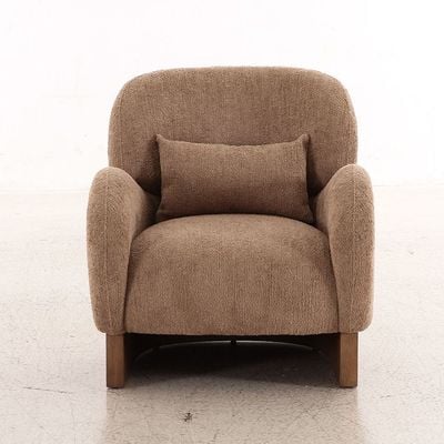 Nordomi  1 Seater Fabric Sofa - Brown