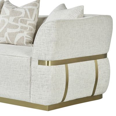 Oru 3 Seater Fabric Sofa-Light Grey Oru 3 Seater Fabric Sofa-Light Grey