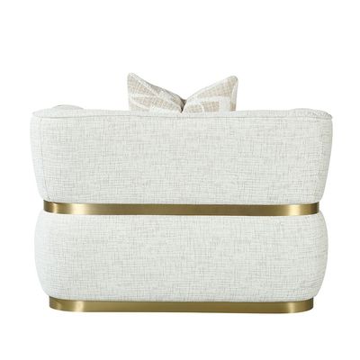 Oru 1 Seater Fabric Sofa-Light Grey