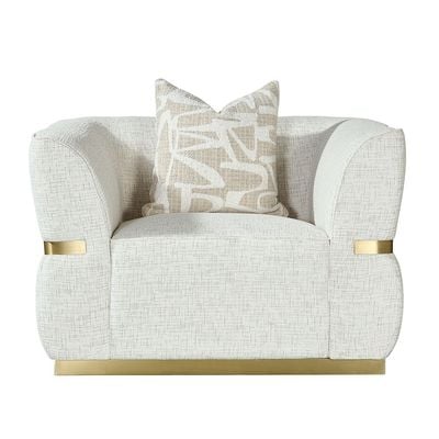 Oru 1 Seater Fabric Sofa-Light Grey