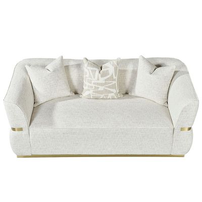 Oru 2 Seater Fabric Sofa-Light Grey