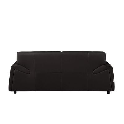 Tokishi 2 Seater Full Leather Sofa - Black