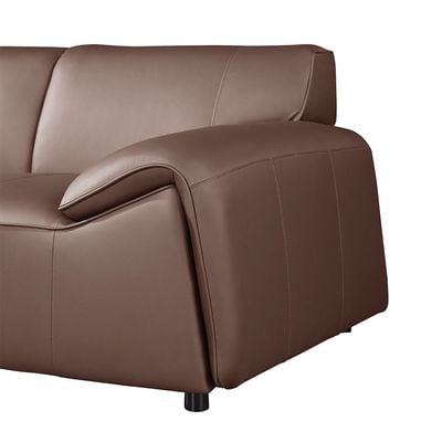 Tokishi 3 Seater Full Leather Sofa - Tan