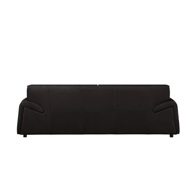 Tokishi 3 Seater Full Leather Sofa - Black