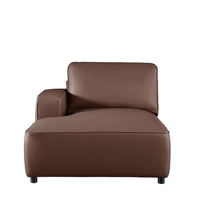 Tokishi Corner Full Leather Sofa - Tan