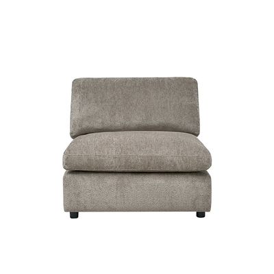Neithan 1 Seater Armless Fabric Sofa - Taupe