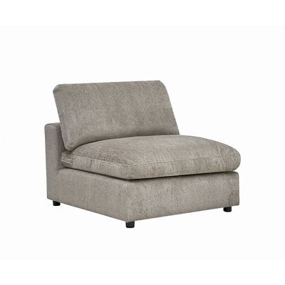 Neithan 1 Seater Armless Fabric Sofa - Taupe