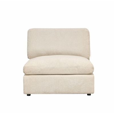 Neithan 1 Seater Armless Fabric Sofa - Beige
